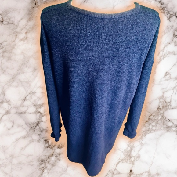 Lilly Pulitzer ‘Galen’ Chenille Ruffle Cuff Sweater Dress in “True Navy” Size XL - Picture 10 of 15